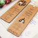 Custom Designed Engraved Wooden Christmas Bookmark Present