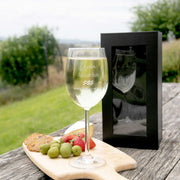 Custom Designed Engraved Aquarius Zodiac Sign Birthday Wine Glass Present